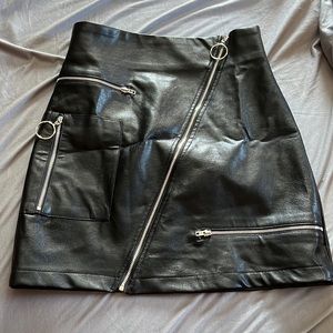 NWT Fashion Nova Faux Leather Skirt